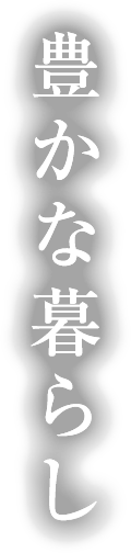 豊かな暮らし
